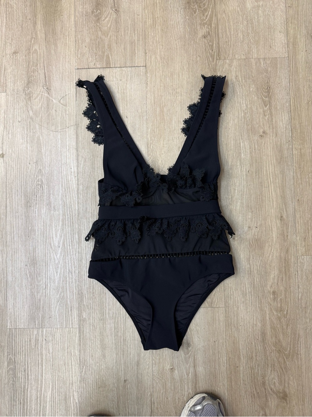 Zimmermann Black Swimsuit Bodysuit Size 2